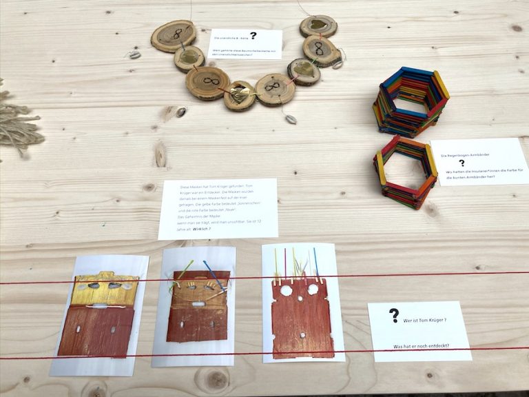 Dinge, Masken und die dazu gehörigen Geschichten.